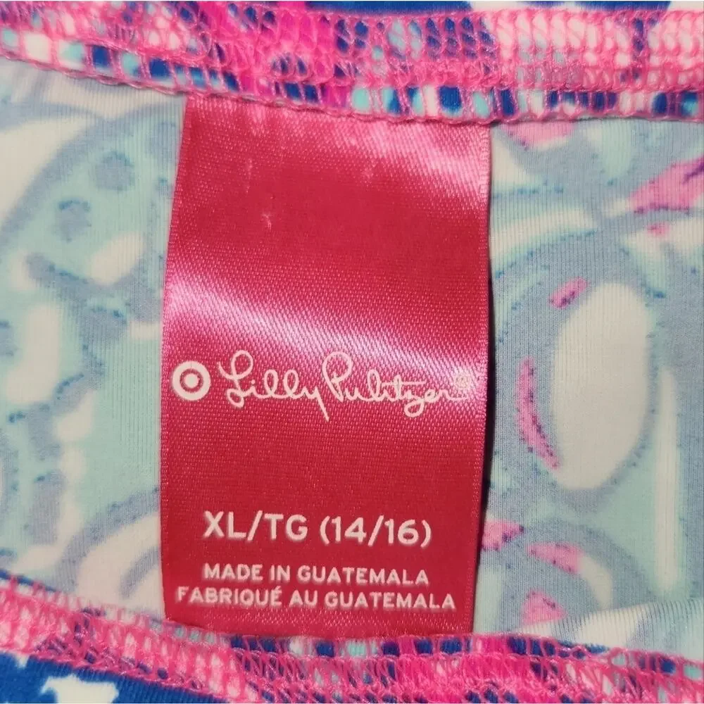 Lilly Pulitzer Swim Short Sleeve Top || Girls XL EUC